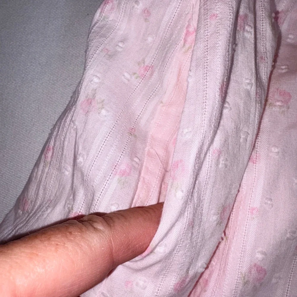 LoveShackFancy x Target Tiered Maxi Skirt age 10 Light Pink NEW Floral Lace Bows
